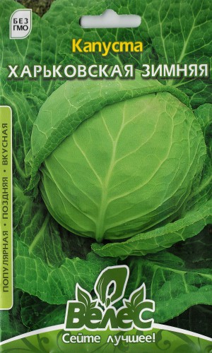 Семена капусты Харьковская Зимняя 5г (Велес)